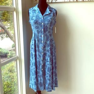 NWT Sleeveless button front dress 💝